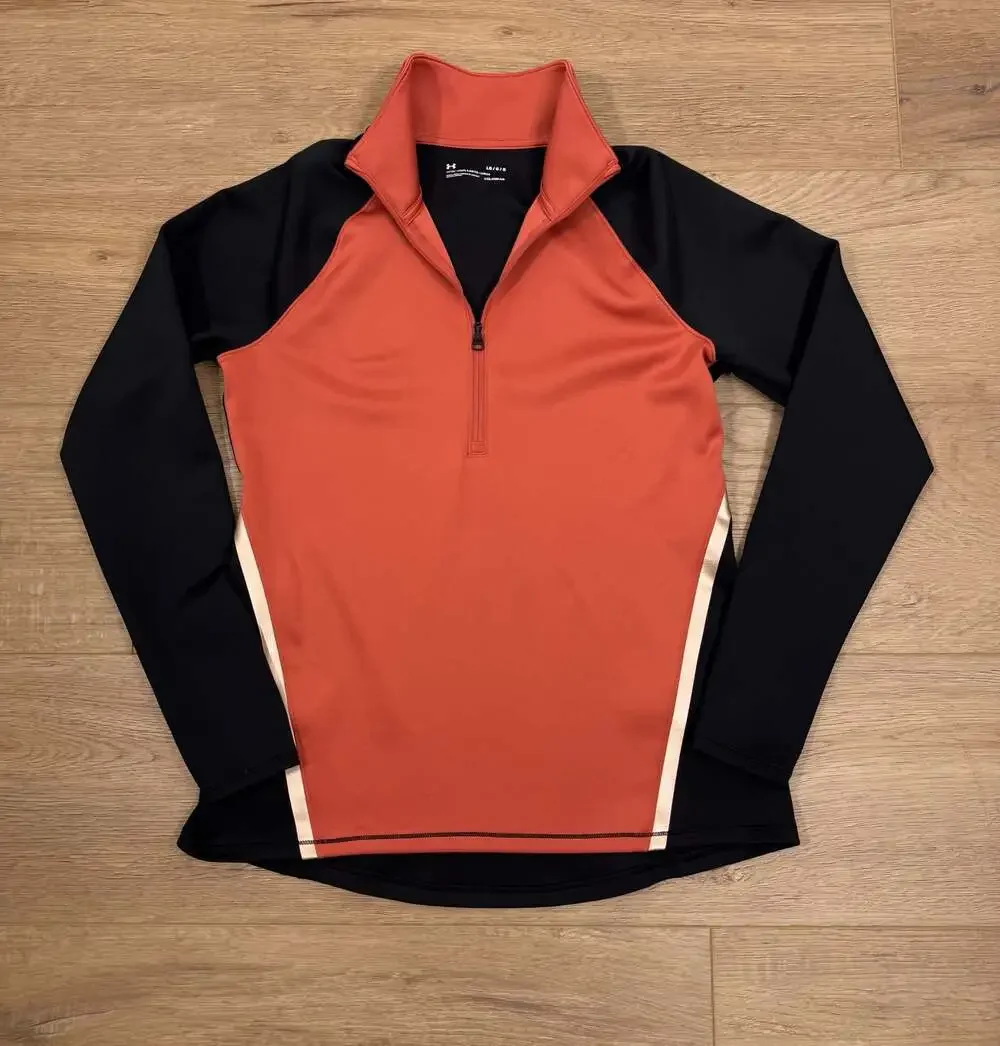 Under Armour Women's ColdGear Colorblock 1/2 Zip Pullover Size Large - Picture 9 of 16